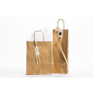 Sac kraft or poignées torsadées 36x12x41cm par 50_1