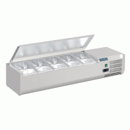 Saladette à poser avec couvercle Série G 5x GN 1/4 | Polar - FA854_1