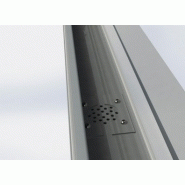 Abri camping-car ouvert métal aluminium design / structure en aluminium / toiture arrondie en polycarbonate_1