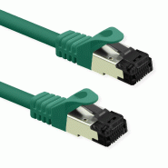 VALUE Cordon S/FTP (PiMF) Cat.8 (Classe I), fils tressés, LSOH, vert, 3 m_1