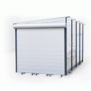 Abri pour chariot Sigma - Toit en appentis, structure aluminium, bardage plastique, design clair et protection optimale_2