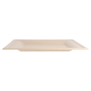 Assiette carrée bagasse naturel 20x20x1cm - par 500_1