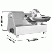 Cutter horizontal professionnel 5 L - 550W | Ggm_1