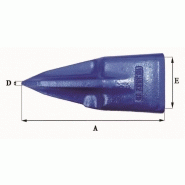 Dents de godet adaptables Feurst 1U 3553 TL - 15.70 kg - Dimensions 390x150x10 mm_1
