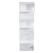 Présentoir bois blanc mat - L30xP15xH98cm_1