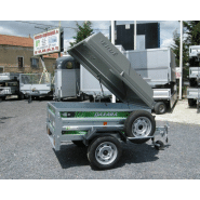 Remorque sans frein DAXARA 168 TE - Avec roue jockey, capot ABS, 1220L pour transport et bricolage_1