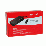 ROLINE Hub USB 3.2 Gen 1, 4 ports, prise type C_1
