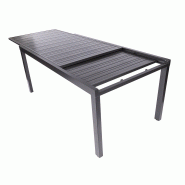 Table de jardin extensible compact 180/240x95x75cm – MTF – aluminium – 2nab3125_1