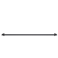 Barre de charge déportée pour tube 25x15 mm - 1232x160 mm - noir_1
