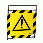 Barrière d'intervention 1 panneau - Danger / 1000 / INOX 304_1