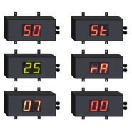 Chronomètre géant - chiffres de 6 cm - luminosité intérieure - IP55 - LED tri-couleurs_1