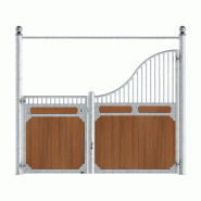 Façade Swing Wave - Façade de box pour chevaux avec ouverture totale pour curage mécanique - Gamme Wave_1