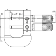 Micromètre d'extérieur mécanique - contrôle entre/n'entre pas - 0-25 mm - Référence 532025_1