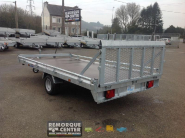 Remorque plateau roues dessous LIDER - PTAC : 1500 Kg - 1 essieu freiné - 355 x 180 cm - Reference -39740_1