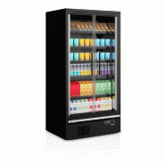 Vitrine réfrigérée pour supermarché à froid positif 1018mm Profondeur 740mm Galaxy+ GP10FGD Black TEFCOLD_1