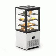 Vitrine réfrigérée INTEGRA sur base - 600 mm - 4 niveaux - H1400 mm - IN60/80-140 | Sayl Barcelona - Accès arrière, 815 mm, 1400_1