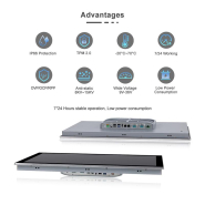 Panel PC industriel fanless 21,5 pouces Full HD Intel® Celeron® J1900 - EVI-J215WCC_1