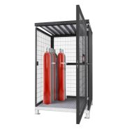 256858w - Local pour bouteilles de gaz GSN 1.15 - Stockage sécurisé extérieur - Acier galvanisé_1