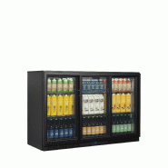 Arrière bar réfrigéré 3 portes BA30S-3 noir TEFCOLD_1