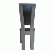 Chaise Nymphéa en bois massif - dossier personnalisable - fabrication française - plusieurs essences et finitions_1