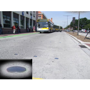 Clou urbain avec tête en inox massif - à sceller pour voiries grand trafic - ORCA - diamètres 100 à 150 mm_2