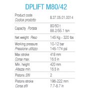 Dplift M80/42 - crics pour applications minières et industrielles - Dino Paoli - capacité 80/50T - poids 145 kg_1