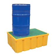 Plateforme de rétention 200 litres plastique avec caillebotis polypropylène_1