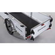 Remorque vélo avec structure en aluminium et charge utile élevée