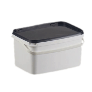 Seau plastique rectangulaire pour matières liquides ou solides