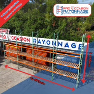 Lot de rayonnage - Hauteur 5 500mm, Longueur 13 975mm, Profondeur 1 000mm - Manulab_1