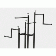 Portant pour vêtements avec bras à roulettes_2