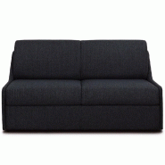 Canapé-lit compact Ristretto 3 places - Matelas 16cm - Ouverture express - Tissu gris anthracite - 140x197cm_1