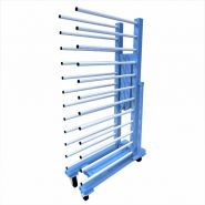 Chariot de séchage pratique pour pièces vernies ou peintes
