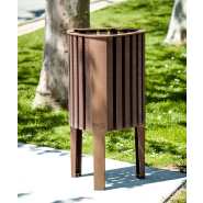 Poubelle publique Argo Eco PA663 - Design durable en polymère recyclé_1