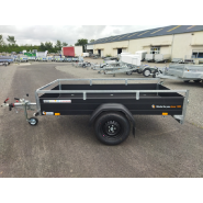 Remorque freinée aluminium - McAluPro - DV135 - 1 essieu freiné - PTAC : 1350 kg - 255 x 133 cm - référence MP 255 133 1350 1_1