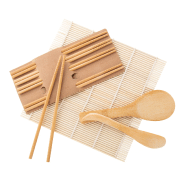 Set de préparation de sushi en bambou - natte, palette et baguettes incluses - 600 gr_1