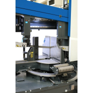 Scie à ruban horizontale Metallkraft HMBS 540 HA DG HORIZONT - Commande Mitsubishi, coupes d'onglet +60° à -60°_1