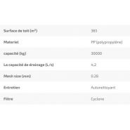 6129 - Filtres d'eau de pluie - DS Plastics - capacité de drainage 4.2 l/s - Filtre fin tourbillonnaire en acier inoxydable 0.28mm_1