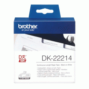 Brother DK-22214 ruban d'étiquette Noir sur blanc_1