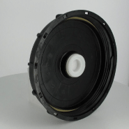 Couvercle Werit Ø 220 noir + bonde Femelle 2