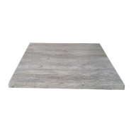 Plateau rectangle de table d'extérieur Werzalit  60x70cm décor Ponderosa blanc_1