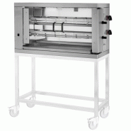 Rôtissoire verticale à gaz - 2 broches - Capacité 12 poulets - Inox AISI 304 - Référence MCM 2EG_1