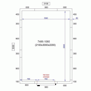 Chambre froide négative 2100X3000X2200 - 80mm Pro Line Combisteel_1