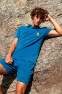 Polo écoresponsable en éponge homme - Réf: NS227 - Coton biologique et polyester recyclé - Fabriqué au Portugal_1