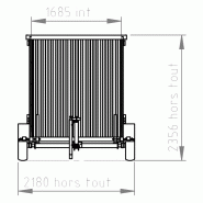 ROULOTTE DE CHANTIER STOCKAGE 5.01 X 2.18 X 2.35M_1