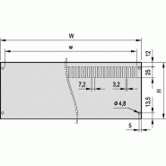 SCHROFF PropacPRO Panneau arrière, pleine largeur, non blindé, sans perforation, 3 U, 63 HP_1