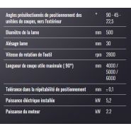 Sw 453 plug - tronçonneuse à double tête - mecal - vitesse de rotation de l'outil 2800rpm_1