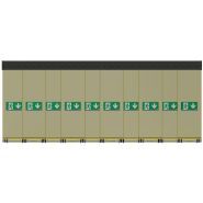 Écran de cantonnement esthétique et compact pour bâtiments