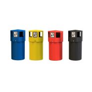 Poubelle publique - idéale pour milieux salins - en polyéthylène résistant aux UV et aux environnements difficiles_2