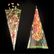 Sachet triangulaire polypropylène transparent 20x39,5cm - par 100_1